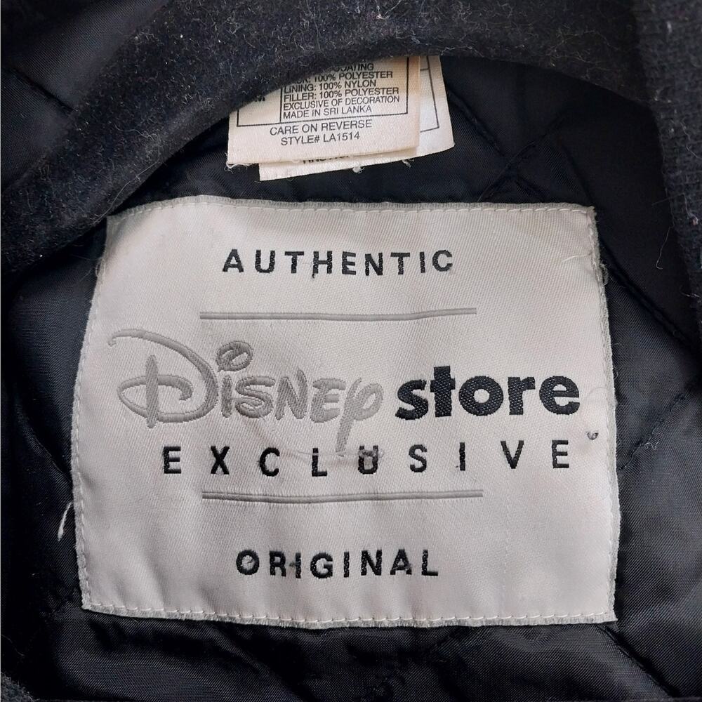 VINTAGE RARE MICKEY MOUSE! DISNEY STORE MICKEY VARSITY JACKET, RED & BLACK! SZ M - Picture 11 of 15